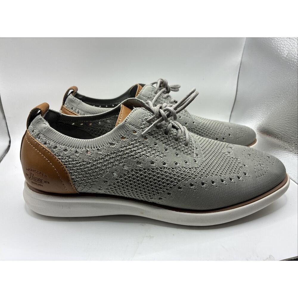 G.H. Bass & Co. Mens Gray Knit 713211XK36 Casual Dress Shoes Size 10 Tried On
